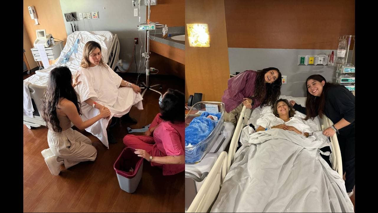 Aislinn Derbez estuvo presente en el nacimiento de su sobrino