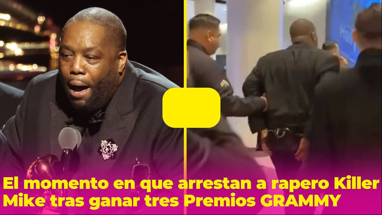 Así fue el momento en que arrestaron al rapero Killer Mike después de ganar tres Premios GRAMMY
