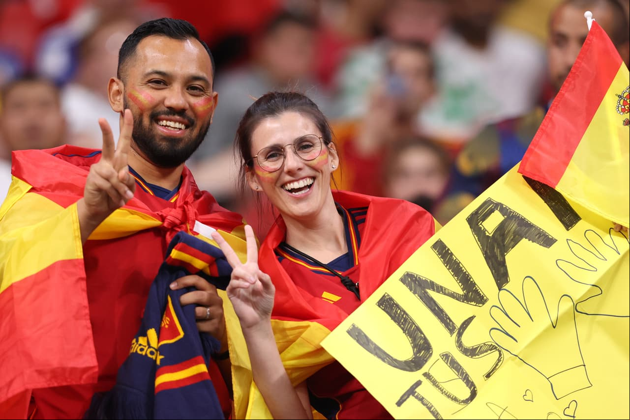 Los seguidores de España, presentes.