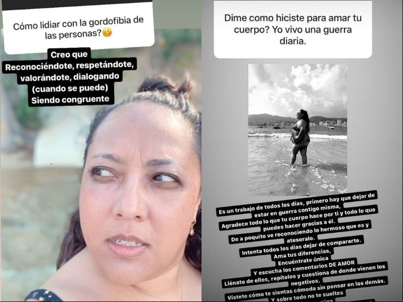 La actriz compartió con sus seguidores algunos puntos que la han ayudado en su proceso de reconocimiento.