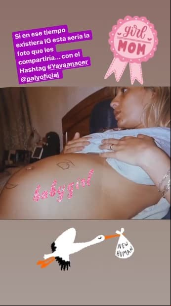 Consuelo Duval presumió una de las foto de su primer embarazo.