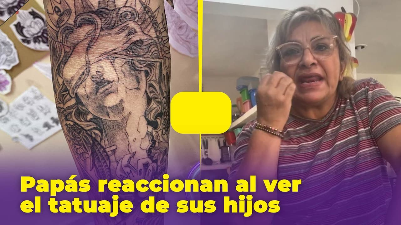 Papás reaccionan al ver el primer tatuaje de sus hijos: algunos hasta les aventaron la chancla