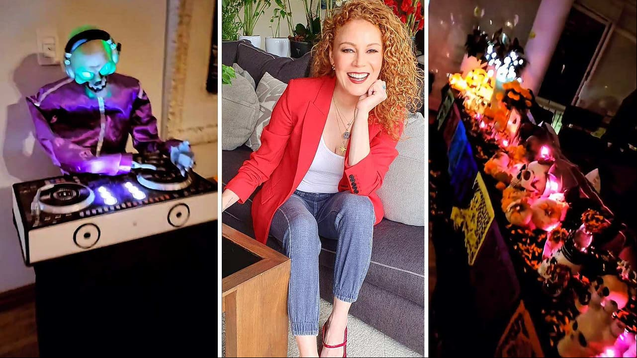 Daniela Magun impacta con majestuosa decoración de su casa para celebrar Halloween