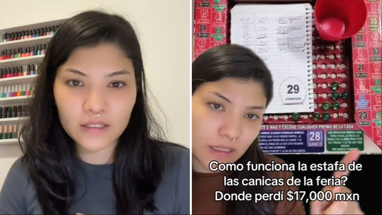 Joven cae en estafa de juego de canicas en una feria y termina pagando 17 mil pesos