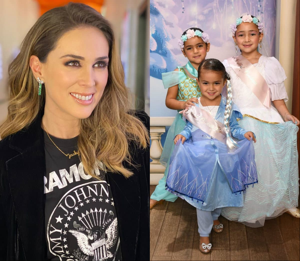 Jacky Bracamontes y su familia comenzaron el año con un viaje a Disney, el cual la conductora mostró en redes sociales e incluso enterneció a sus más de cinco millones 400 mil seguidores al presumir que Jacky, Caro y Regina se volvieron princesas en el famoso parque de diversiones.