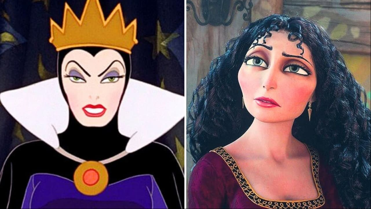 La reina malvada de Blancanieves y madre Gothel de 'Enredados'