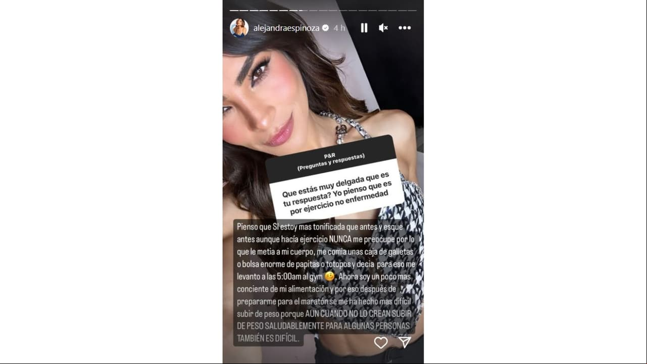 Alejandra Espinoza se sinceró ante sus seguidores.