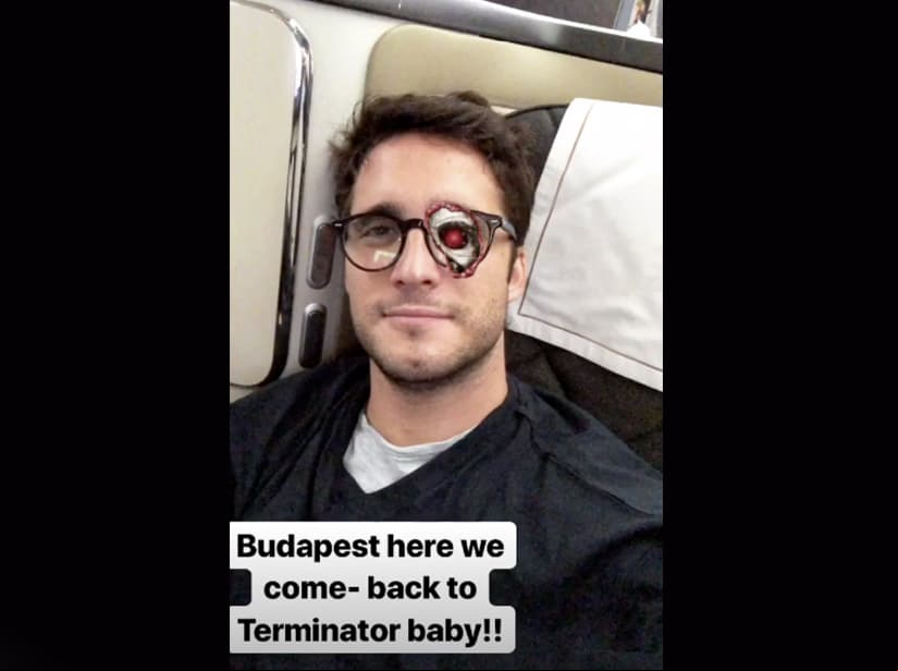 Diego Boneta en el rodaje de 'Terminator 6'
