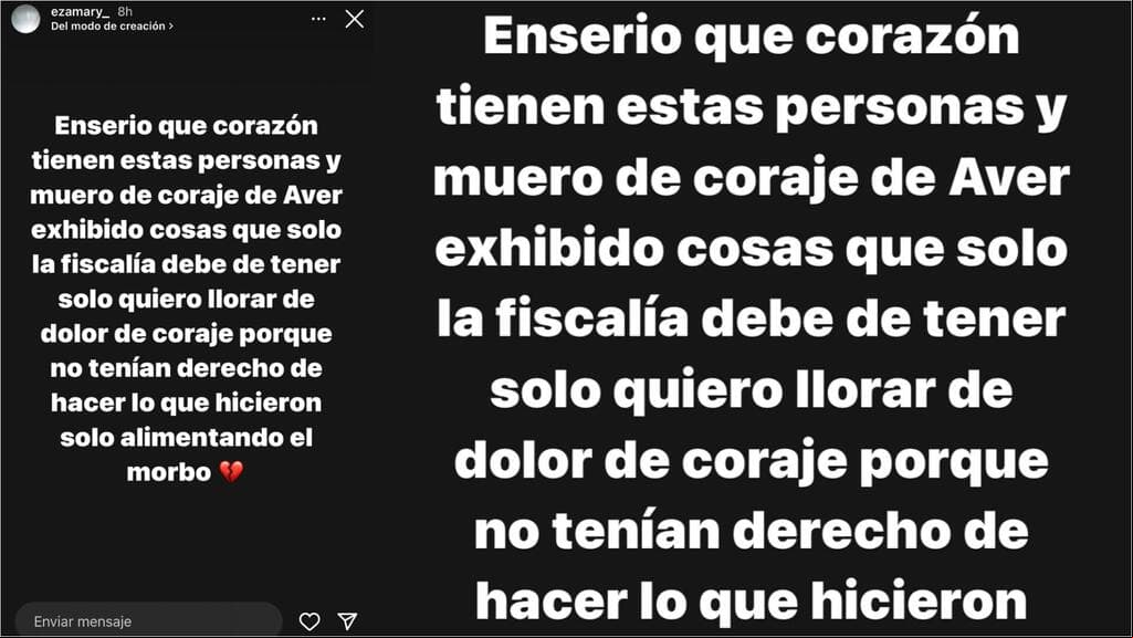 Este es el mensaje con el que Eza Mary, viuda de Lefty SM, reaccionó tras la difusión del presunto video del asesinato del cantante.