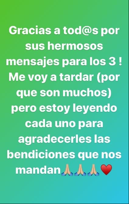 La actriz agradeció las muestras de cariño que recibió tras confirmar que está embarazada.