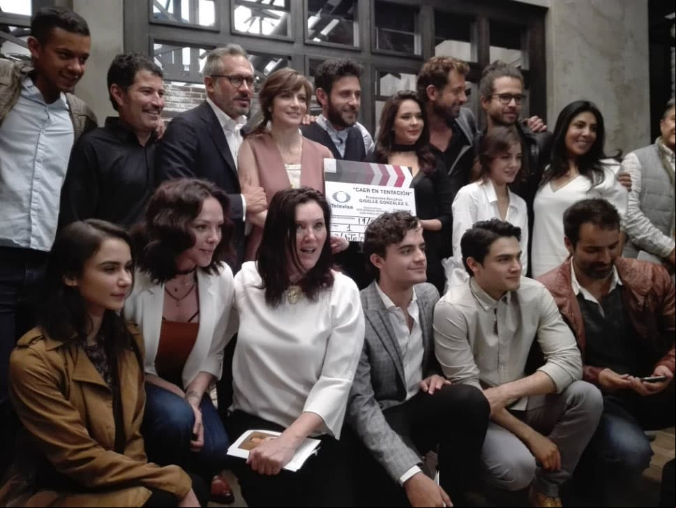 Así vivió el elenco de Caer en tentación el inicio de grabaciones
