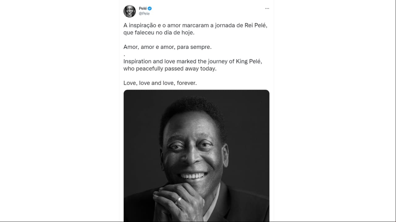 Personalidades de diversas disciplinas del deporte, políticos, estrellas de cine, instituciones y algunos de los estadios históricos del futbol Mundial se rindieron en palabras de iración hacia Pelé tras su muerte.