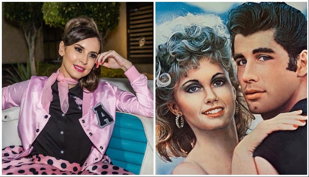 Andrea Torre inmortaliza el estilo de Olivia Newton-John en su festejo