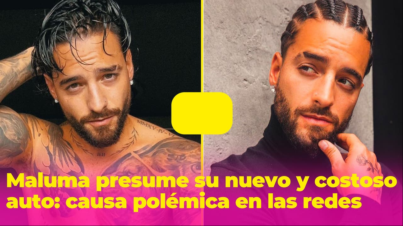 Maluma presume su auto de más de 400 mil euros y causa polémica por una frase que dijo