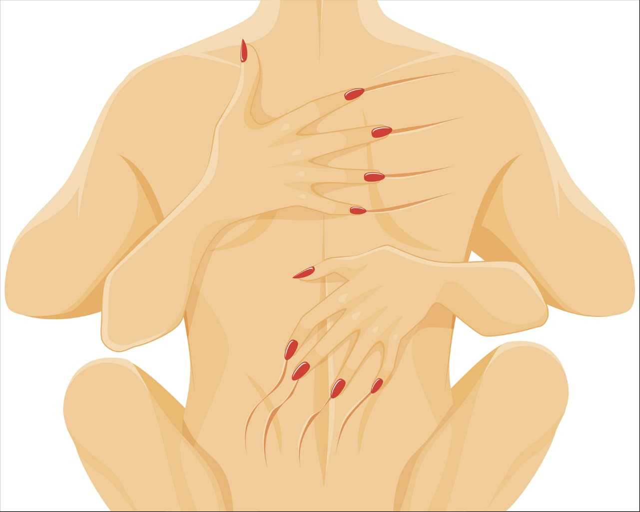 5. Kakaedori. El hombre debe estar de rodillas y con las piernas entrecerradas. La mujer deberá sentarse sobre él con los brazos abiertos, permitiendo que la sostenga por las axilas.