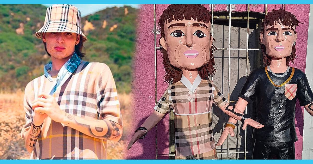 ¡Peso Pluma ya tiene su propia piñata! y causa sensación entre sus fans