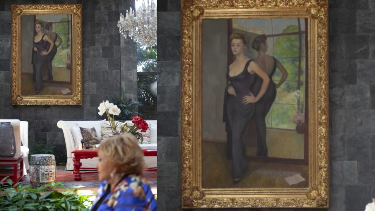 Este es el famoso cuadro que Diego Rivera le hizo a Silvia Pinal. Es lo que su hija Alejandra Guzmán quiere heredar de la famosa actriz.