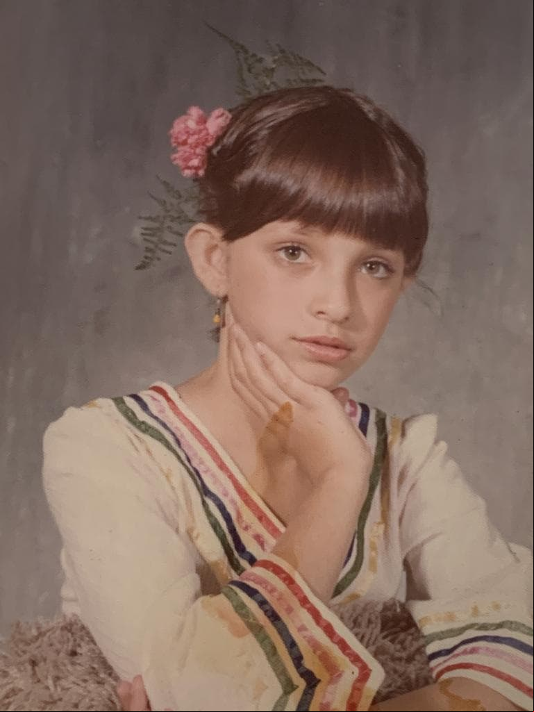 ¡Está idéntica! Desde niña, Claudia mostraba sus dotes como actriz.
