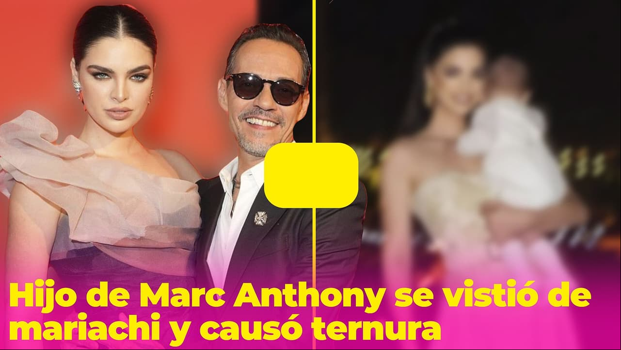 El hijo de Marc Anthony y Nadia Ferreira es 'mexicano de corazón': posó con un trajecito de charro