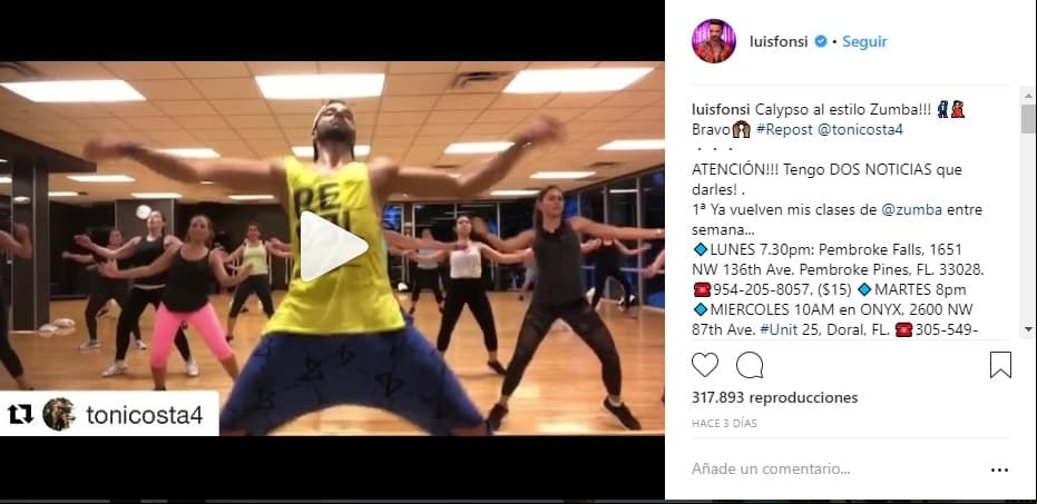 Instagram de Luis Fonsi