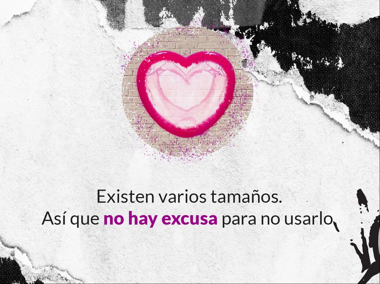 "Me queda chico", "me aprieta" y "se me sale" son motivos inisibles para no utilizar un condón, pues hay muchos tipos, tamaños y categorías de condones en el mercado.