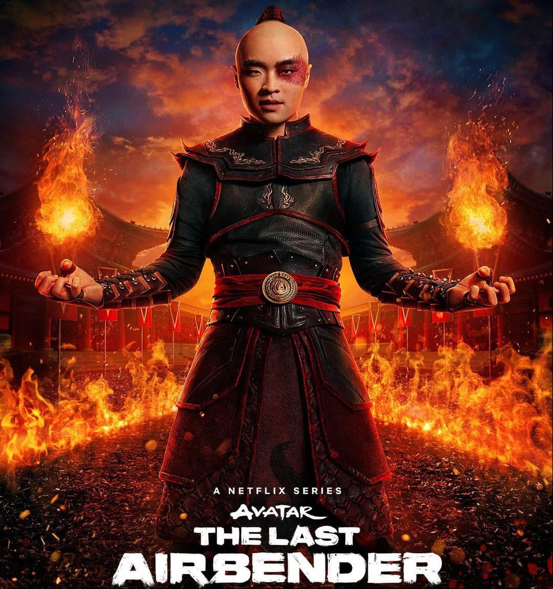 Zuko en el live action 'Avatar: la leyenda de Aang'