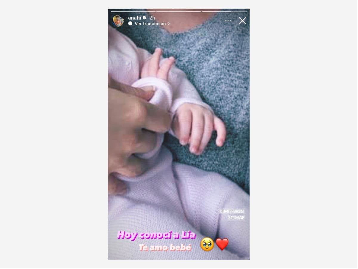 Anahí por fin conoció a Lía, hija de Maite Perroni.
