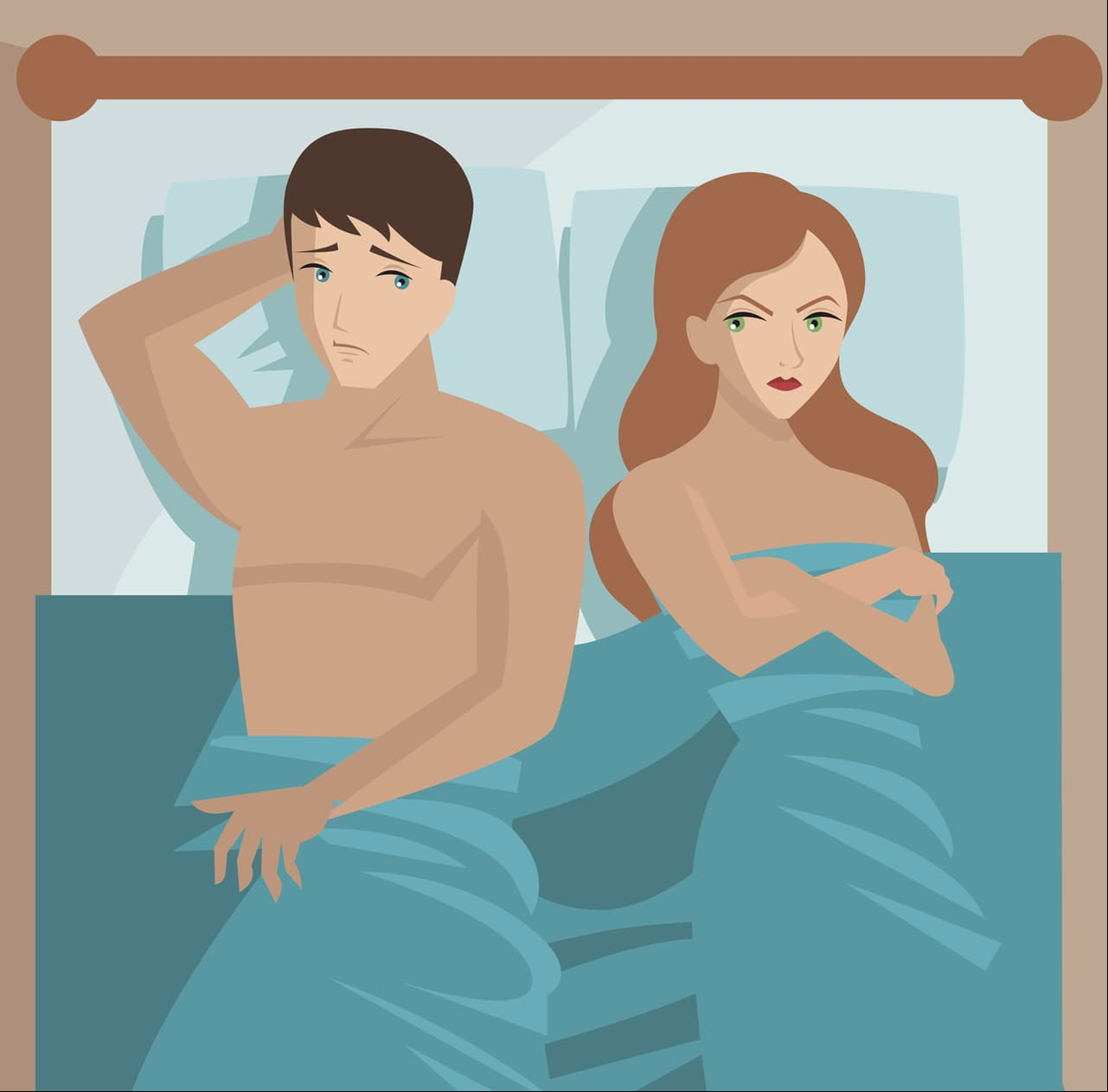 Una pareja puede tener una discusión por los mitos que rodean a la sexualidad