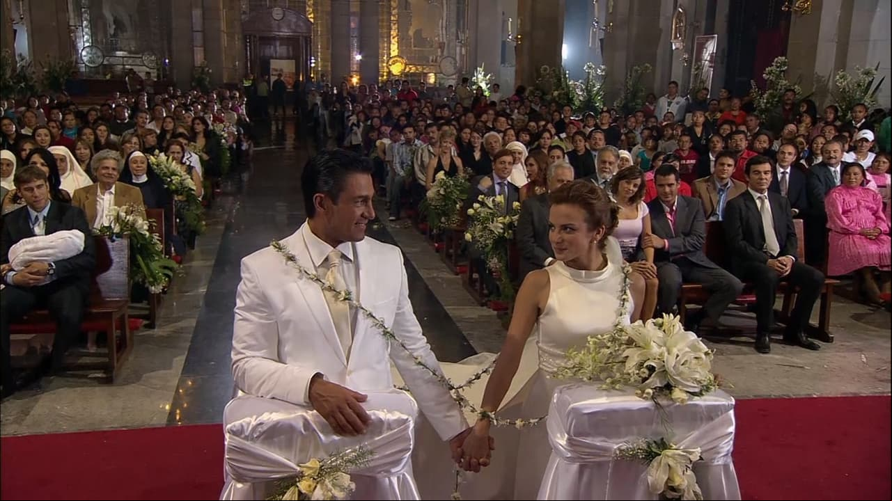 Mañana es para siempre: ‘Eduardo Juárez’ (Fernando Colunga) y ‘Fernanda Elizalde’ (Silvia Navarro) lograron vencer a ‘Bárbara Greco’ (Lucero) y sellaron su amor frente al altar.