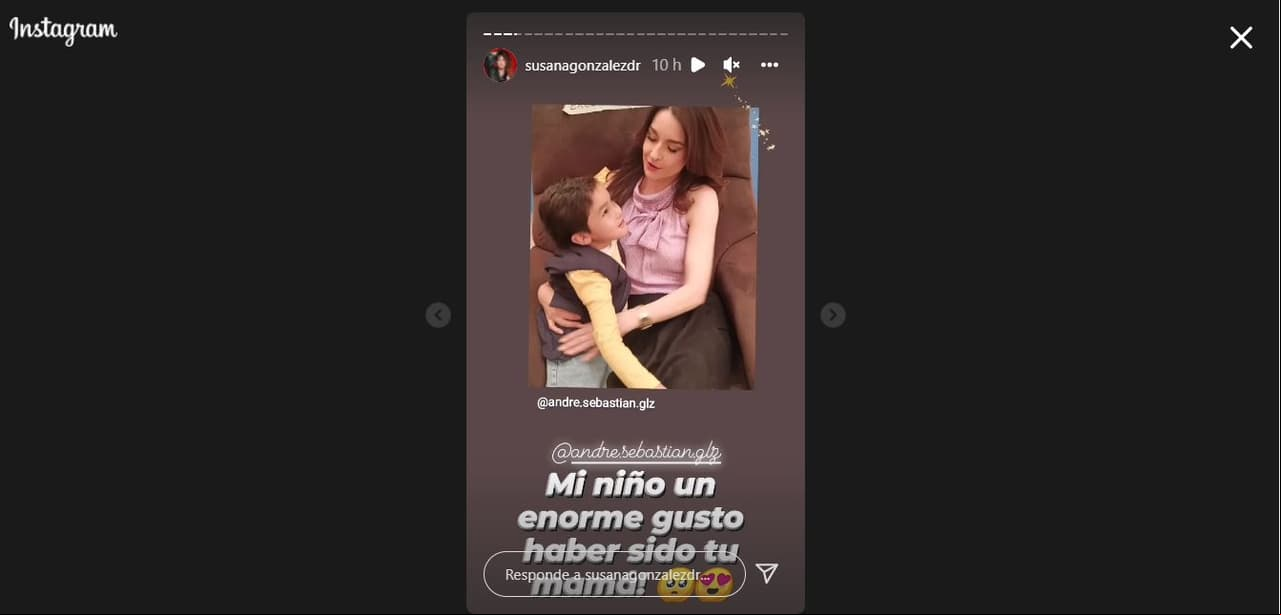 La actriz escribió un emotivo mensaje de despedida a su 'hijo' en ficción.