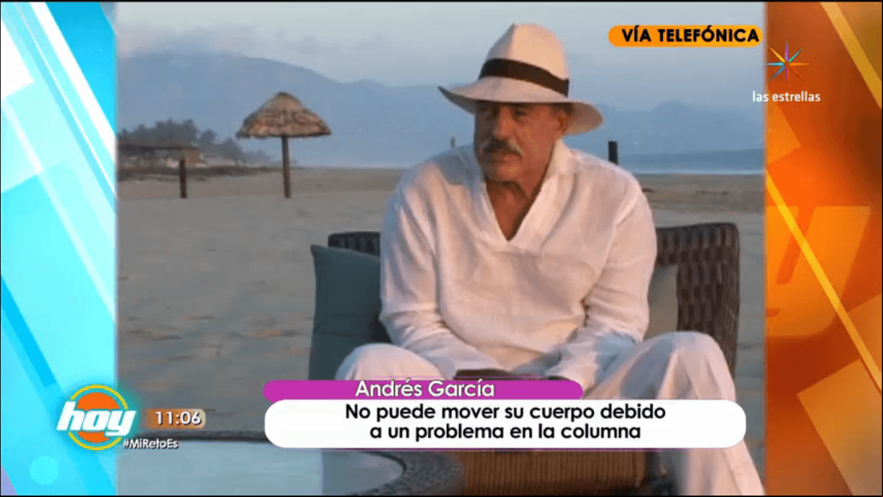 ¡Entérate! cuál es el estado de salud de Andrés García