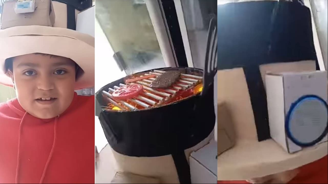 Papás mexicanos presumen el diseño del 'sombrero loco' de sus hijos
<br>