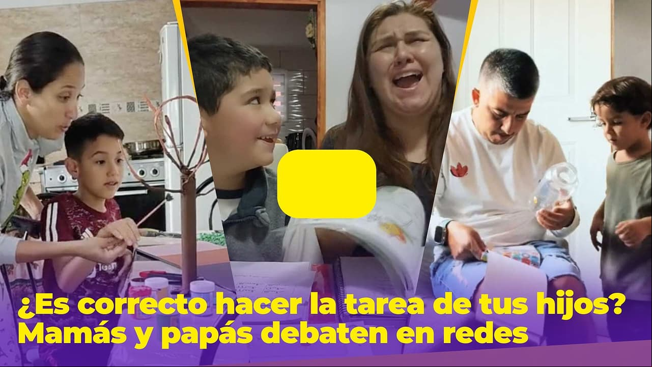 ¿Es correcto hacer la tarea de tus hijos? Mamás y papás abren debate en Internet