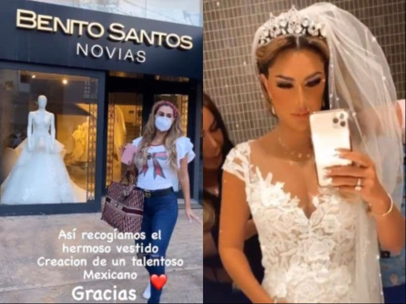 Ninel Conde muestra cómo se veía vestida de novia el día de su boda.