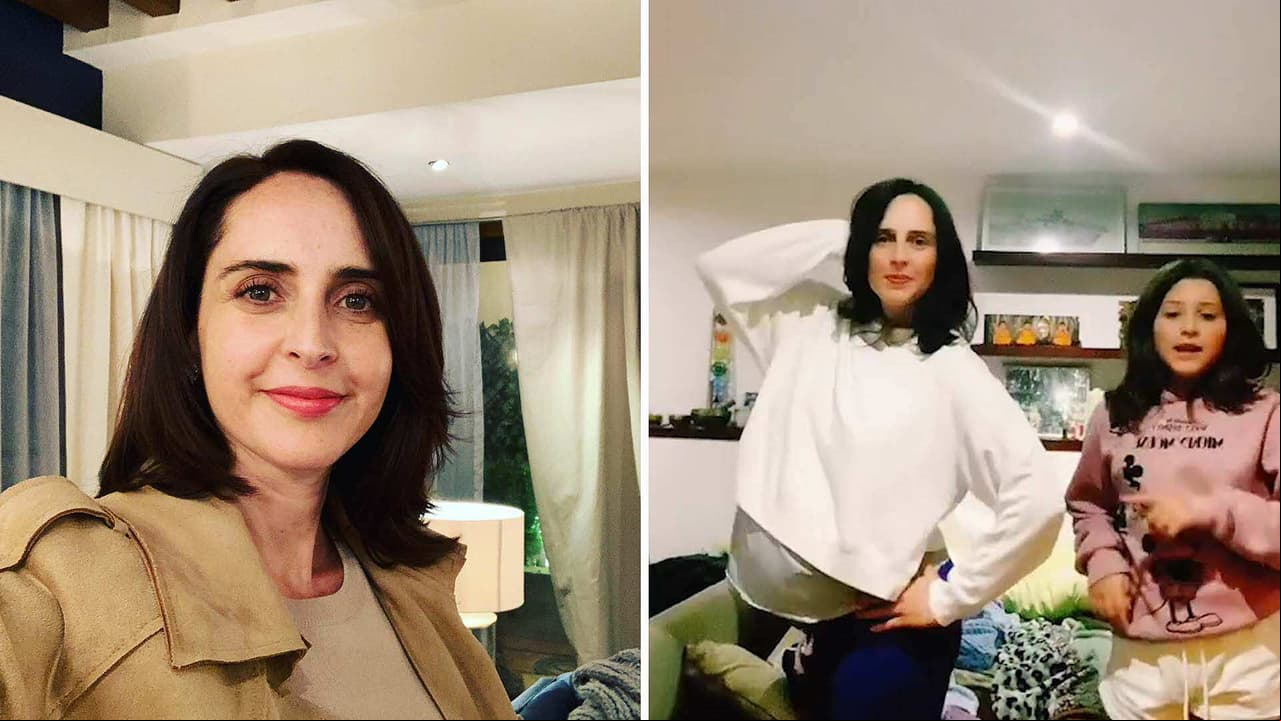 Irán Castillo luce su pancita de embarazo con divertido baile