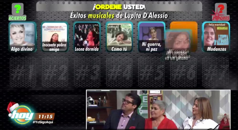 Ordene los éxitos musicales y en pantalla de Lupita D´Alessio