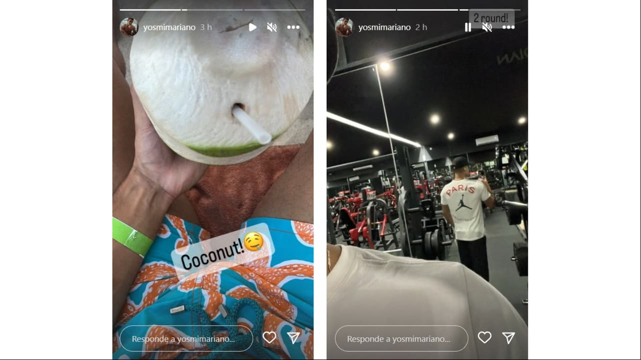 Mariano Martínez,ex de Livia Brito, compartió estas fotografías en Instagram.