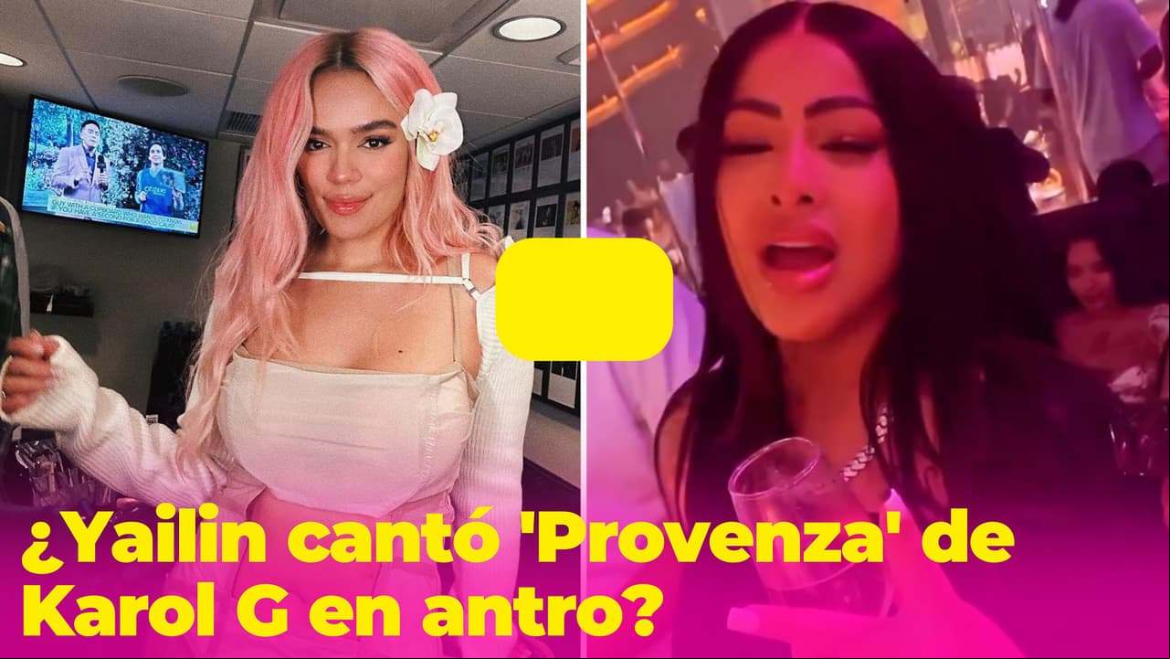 ¿Yailin cantando un éxito de Karol G? Video la mostraría interpretando 'Provenza' en un antro