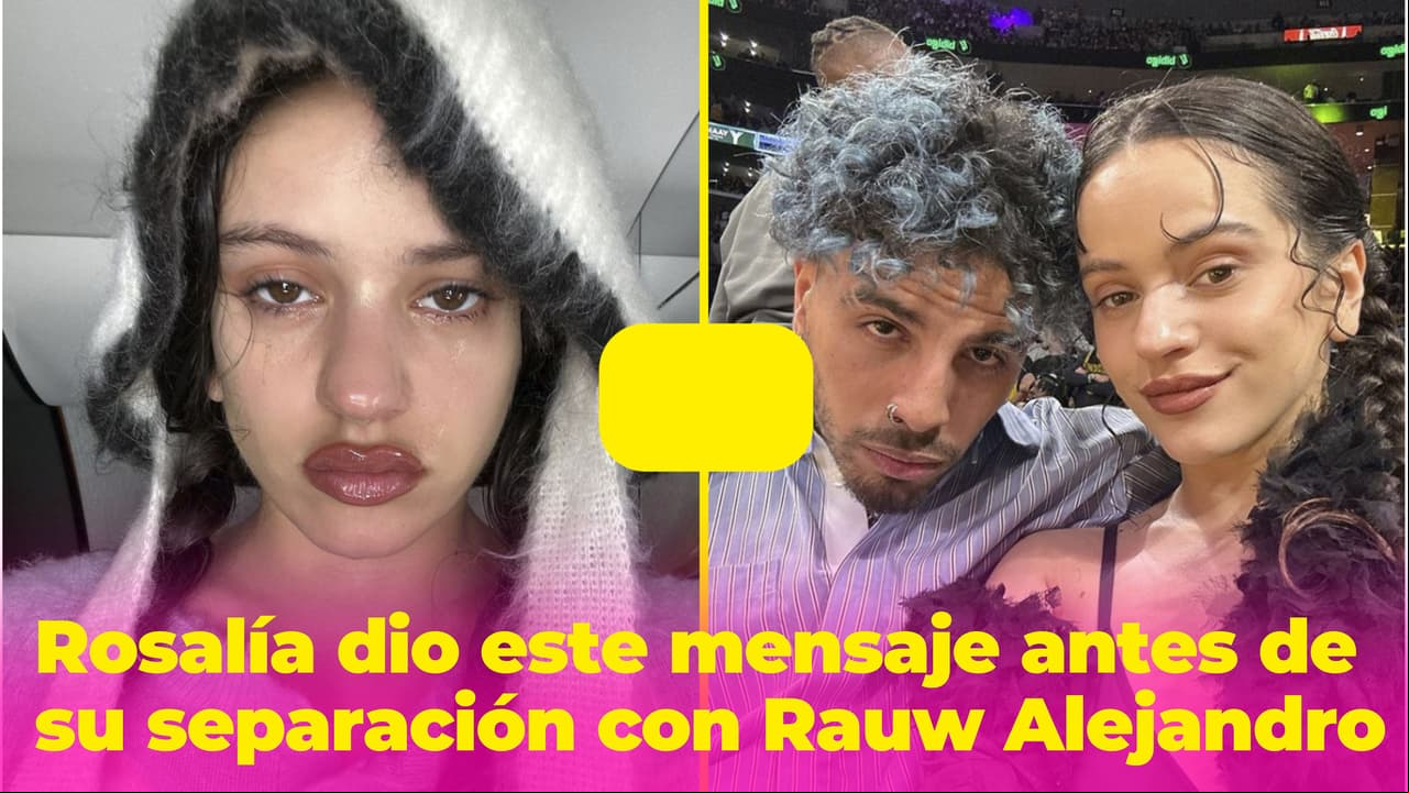 Rosalía publicó contundente mensaje horas antes de conocerse su separación con Rauw Alejandro