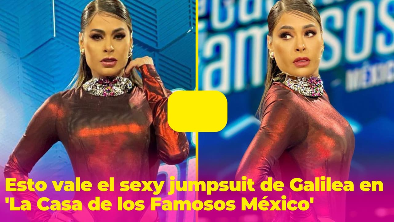 Esto cuesta el ajustado y lujoso jumpsuit rojo con el que Galilea Montijo arrancó suspiros en 'La Casa de los Famosos México'