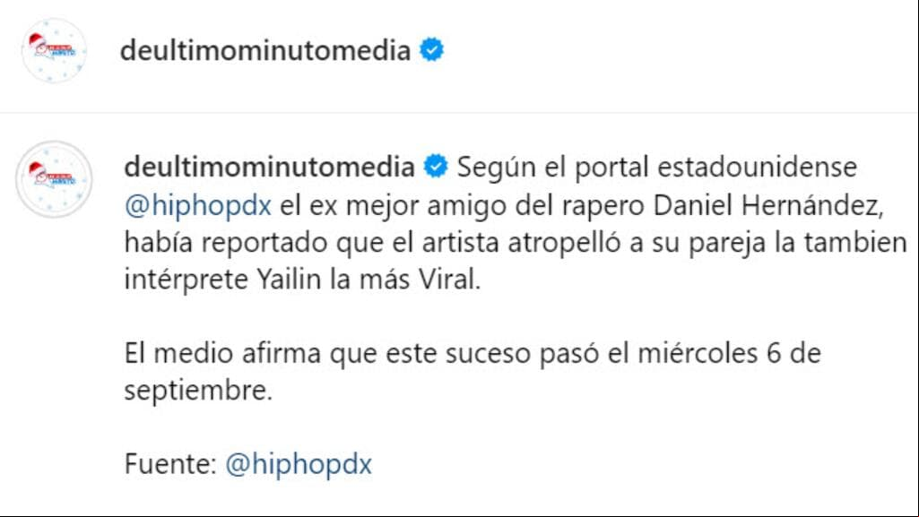 Según reportes, Yailin habría sido supuestamente "atropellada" por el "exmejor amigo" de Tekashi en septiembre pasado.