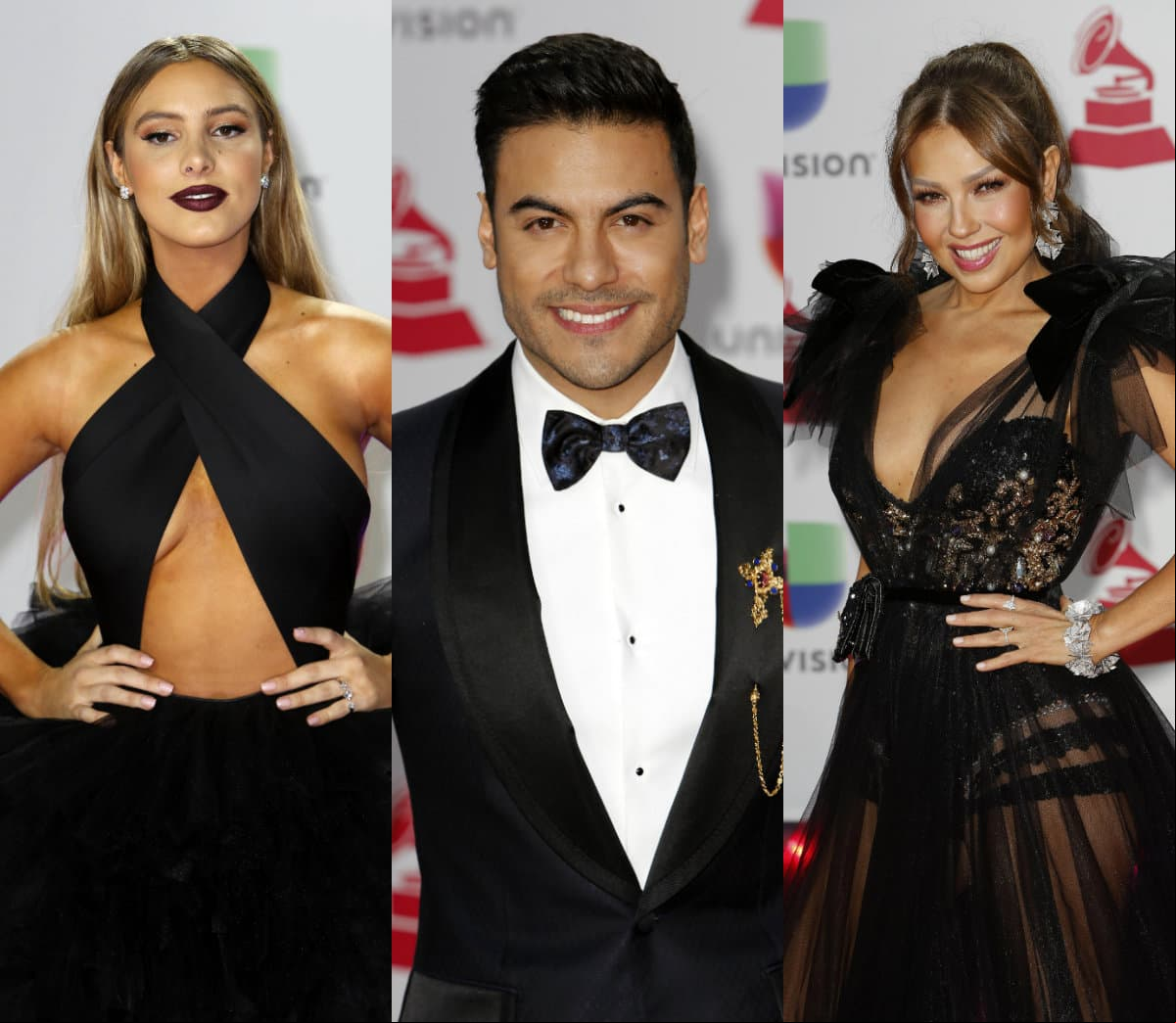 Lele Pons, Carlos Rivera y Thalía cautivaron en la alfombra roja, pero… ¿será que se colocarán entre los mejores vestidos?
