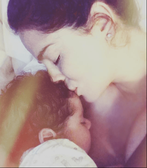 La actriz Danna García dio a luz a su hijo Dante en Miami el pasado 8 de julio. Foto: Instagram