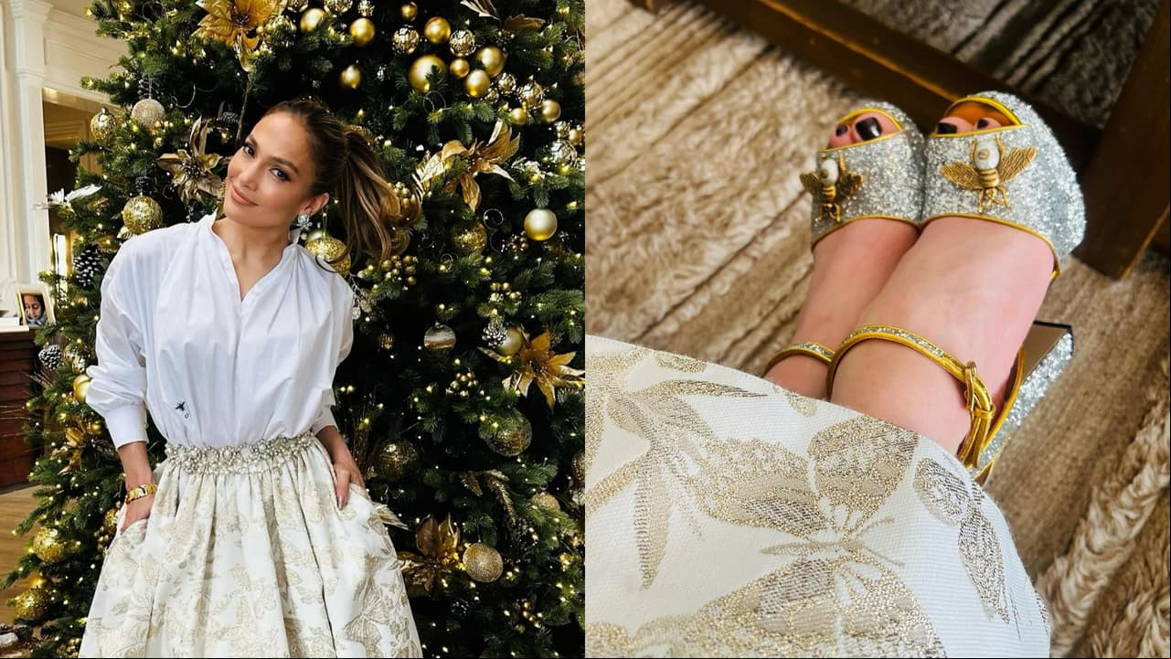 Los tacones de JLo llamaron la atención por los detalles.