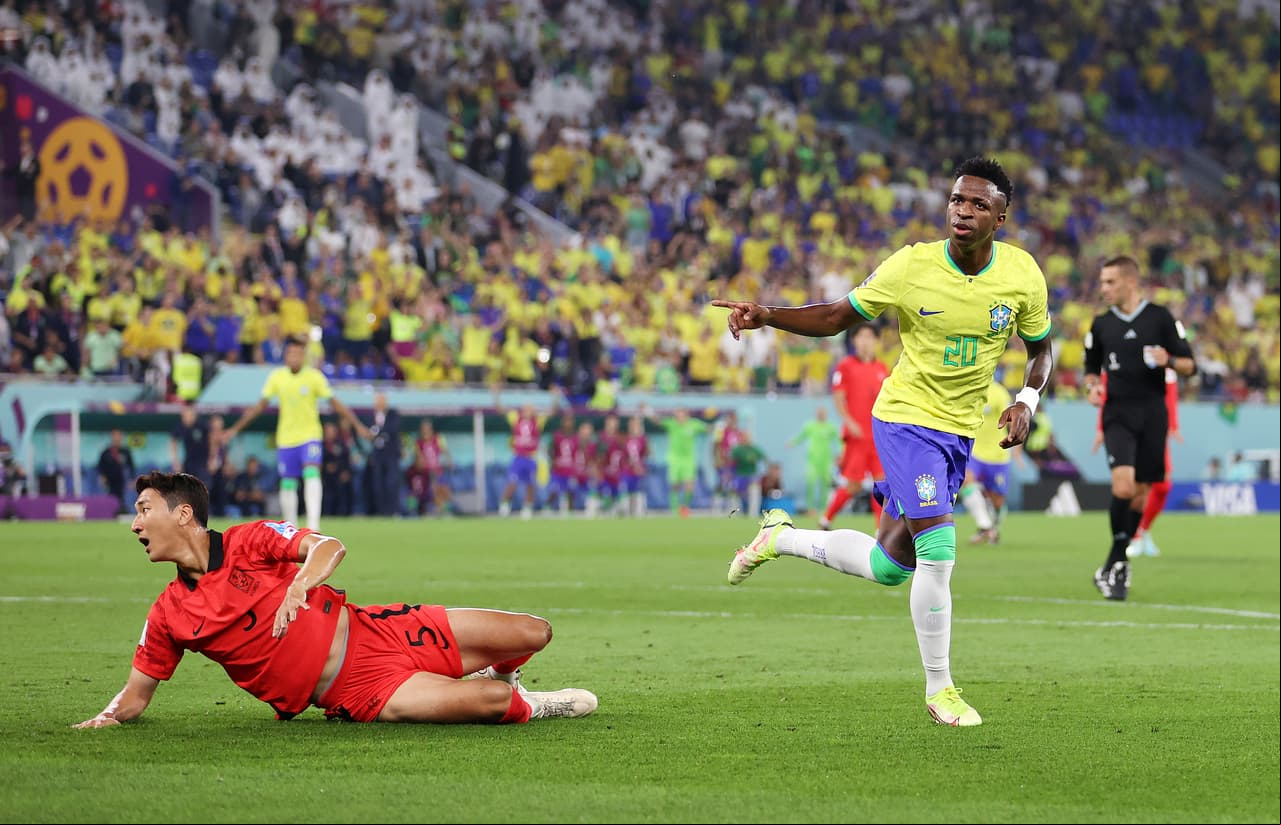 Vinicius abrió el marcador a los 7 minutos.