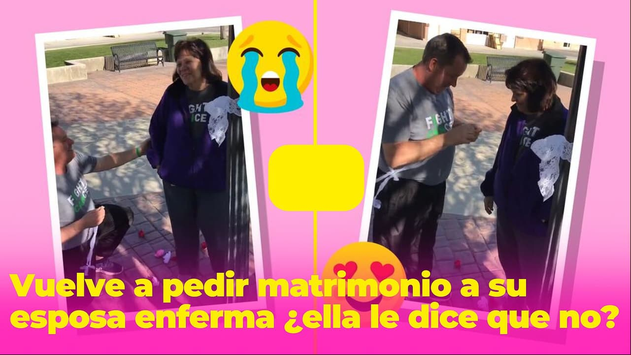 Esposo le vuelve a pedir matrimonio a su esposa enferma ¿y ella le dice que no?