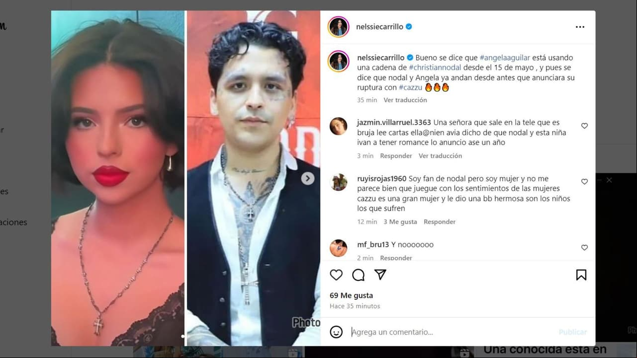 Revelan detalle que delataría supuesto romance entre Nodal y Ángela Aguilar.