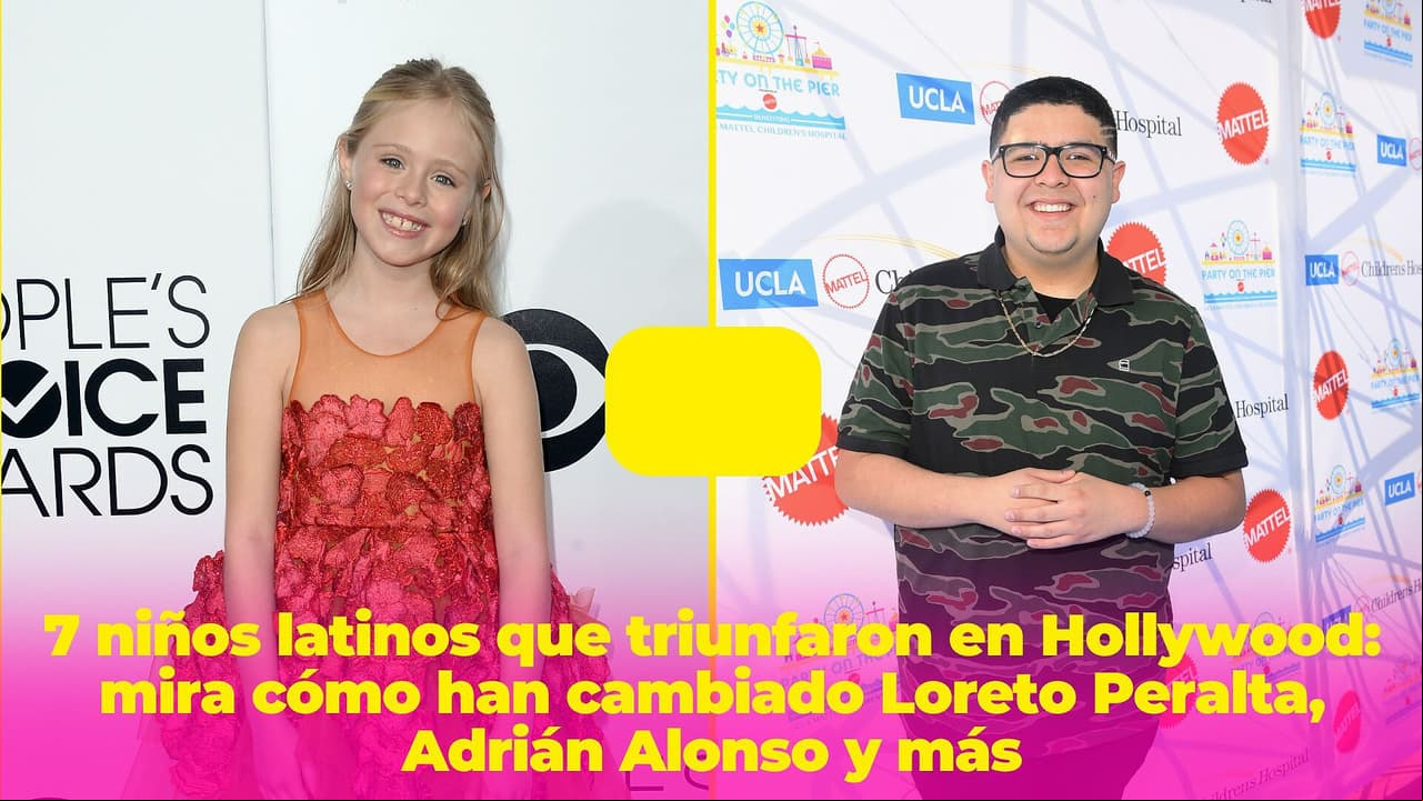 7 niños latinos que triunfaron en Hollywood: mira cómo han cambiado Loreto Peralta, Adrián Alonso y más