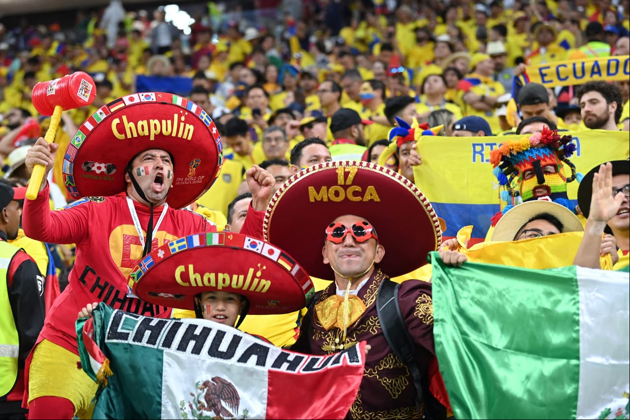 Algunos mexicanos se 'colaron' al duelo entre Catar y Ecuador.