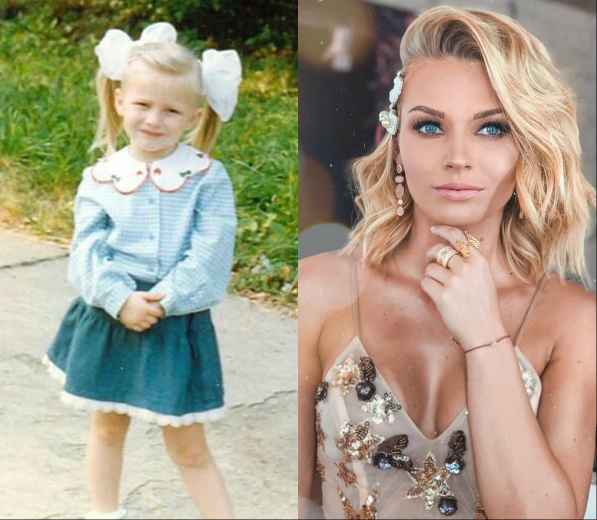 Irina Baeva compartió hace unos meses la fotografía mas tierna de su niñez. En la imagen, se observa a la actriz de 26 años con un uniforme escolar.